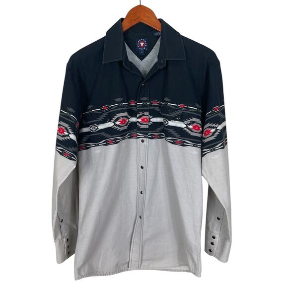Vintage Panhandle Slim Pearl Snap Shirt Western Cowboy Rodeo Men's Sz Medium - Picture 1 of 9